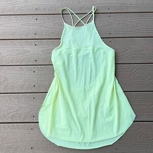 Lululemon Lime Green Strappy Tank Top Fits Large Activewear